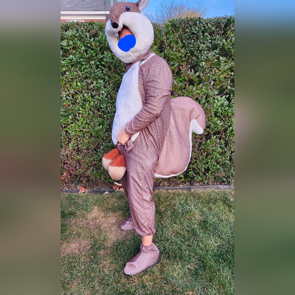 Spirt halloween squirrel costume, adult one size